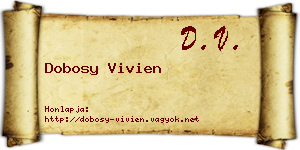 Dobosy Vivien névjegykártya