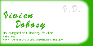 vivien dobosy business card